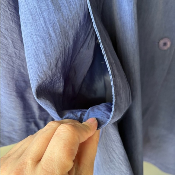 Vintage Utex by Eaton, purple, lilac trench coat, size 8, oversized, baggy - Picture 5 of 7